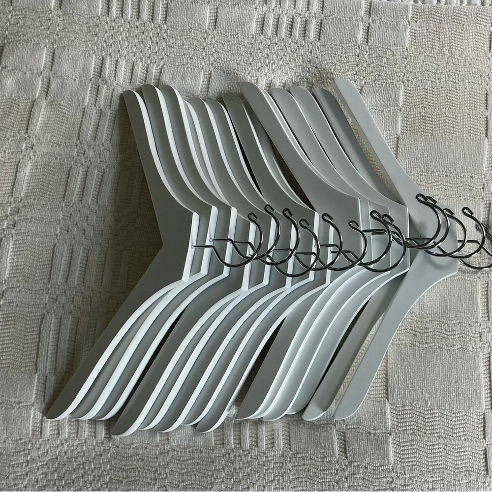 The Container Store White Wooden Hangers - Picture 2 of 2